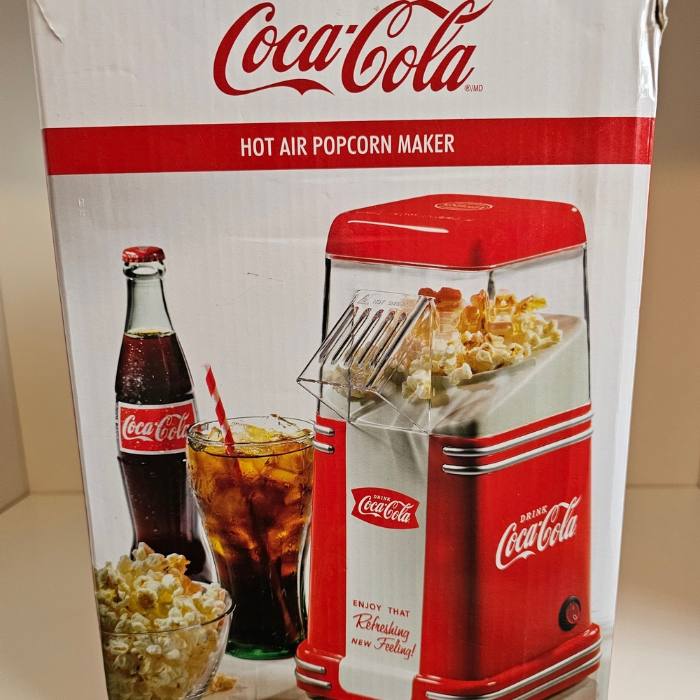 Coca-Cola Red Popcorn Maker with Classic Logo